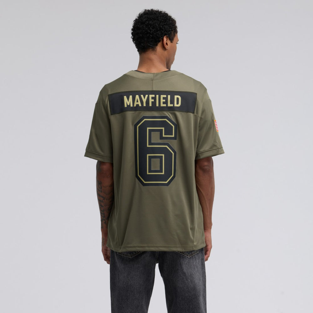 Baker Mayfield Tampa Bay Buccaneers 2025 Salute to Service Limited Jersey Olive | Nike for Sale