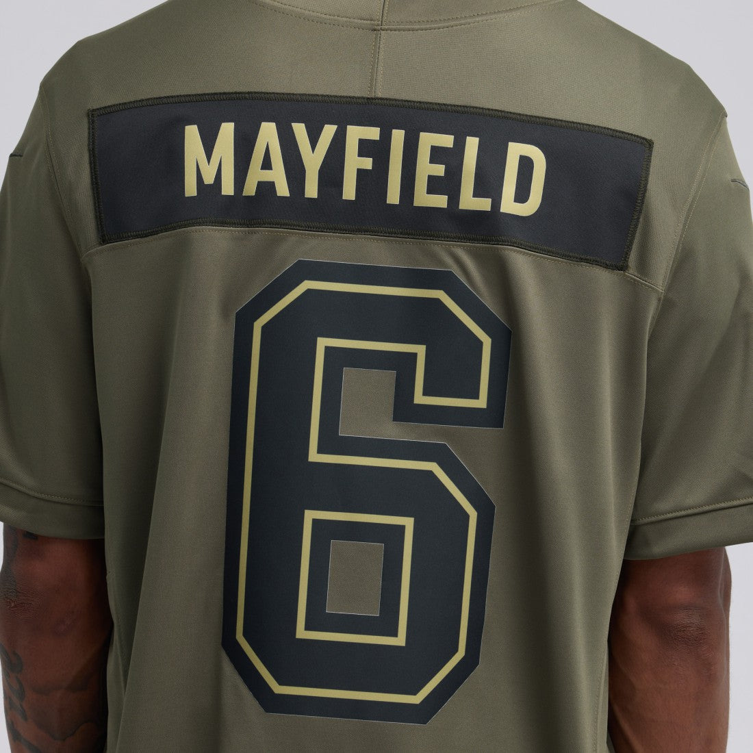Baker Mayfield Tampa Bay Buccaneers 2025 Salute to Service Limited Jersey Olive | Nike for Sale