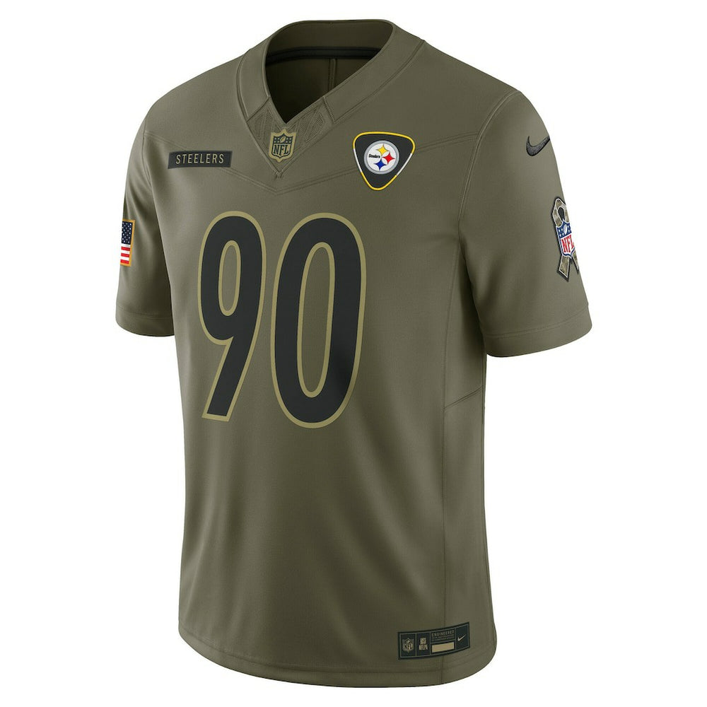 T.J. Watt Pittsburgh Steelers 2025 Salute to Service Limited Jersey Olive | Nike for Sale
