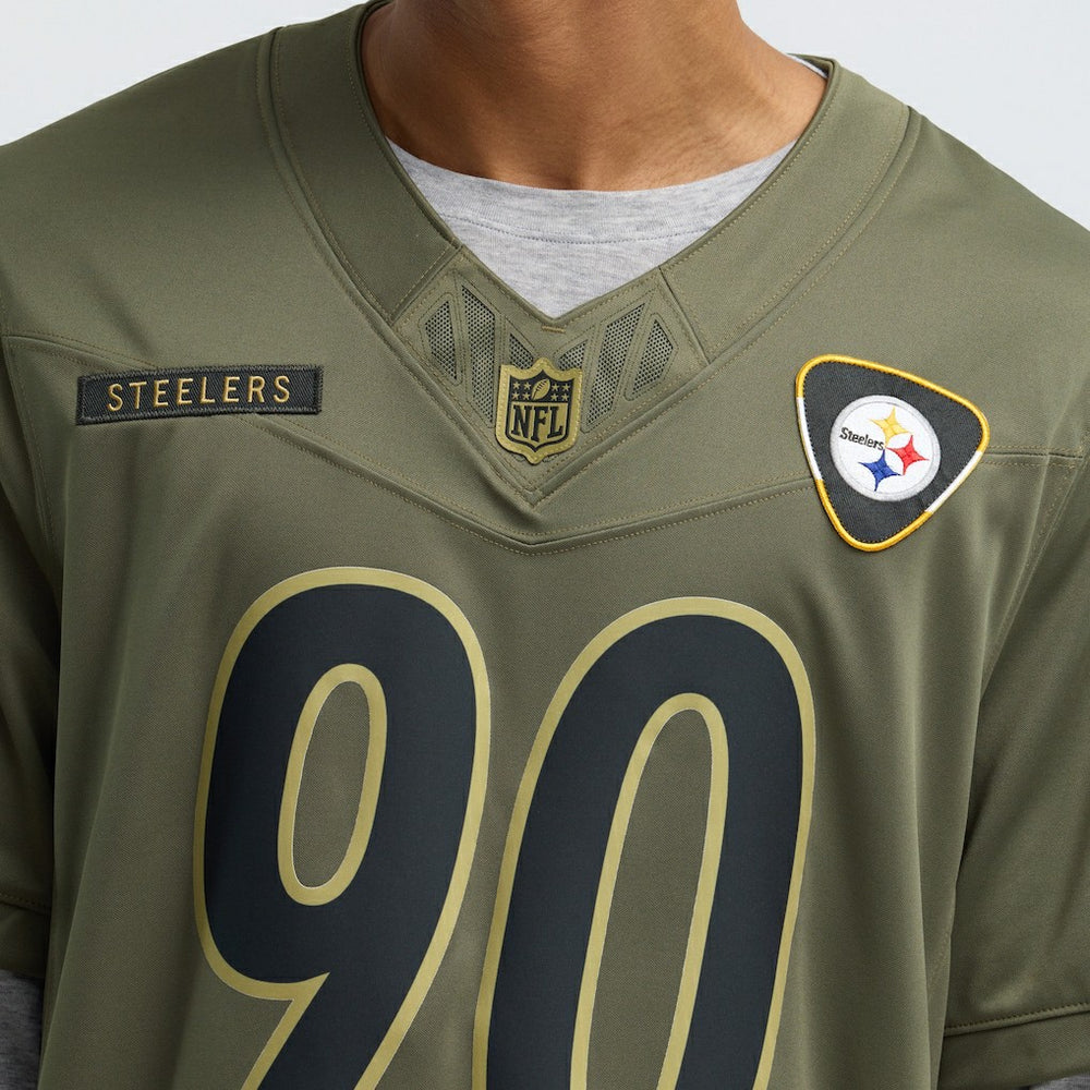 T.J. Watt Pittsburgh Steelers 2025 Salute to Service Limited Jersey Olive | Nike for Sale