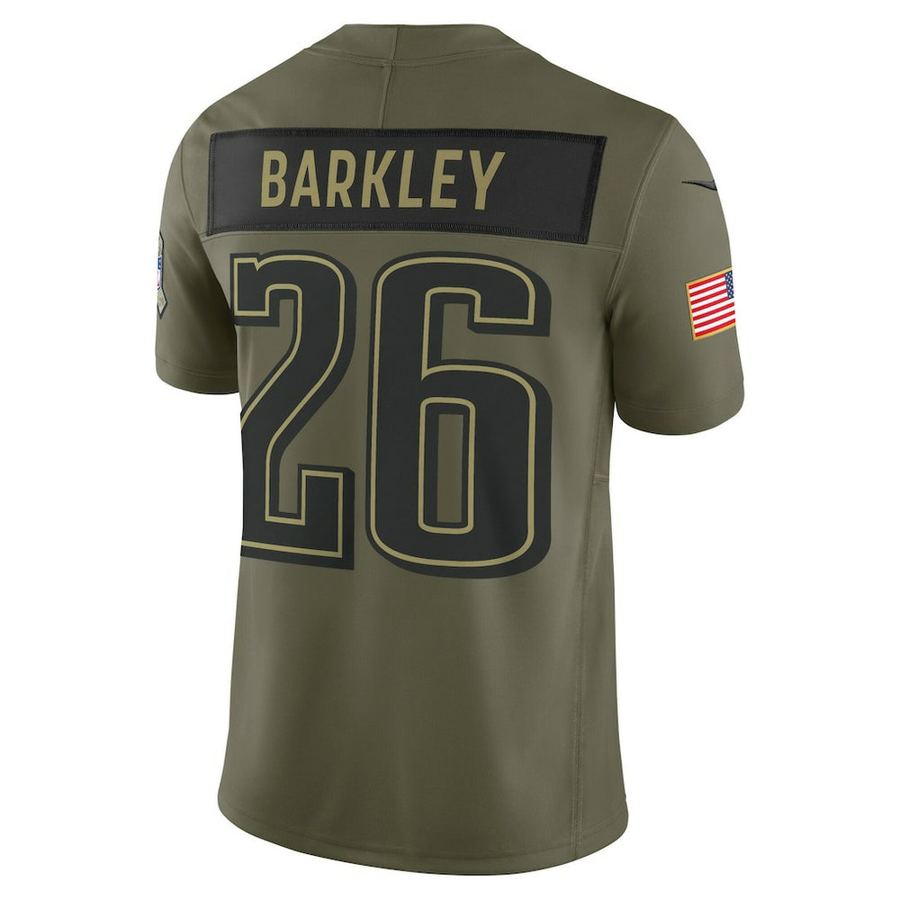 Saquon Barkley Philadelphia Eagles 2025 Salute to Service Limited Jersey Olive | Nike for Sale