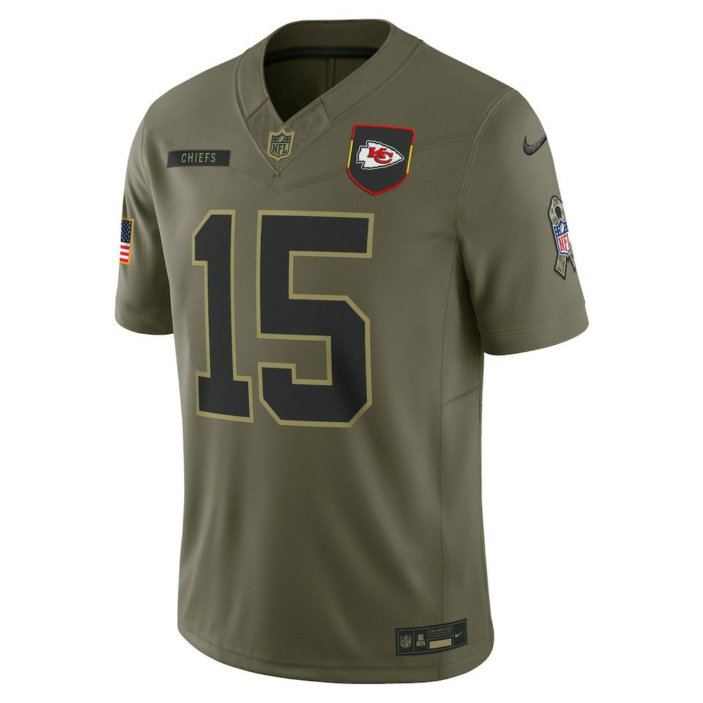Patrick Mahomes Kansas City Chiefs 2025 Salute to Service Limited Jersey Olive | Nike for Sale