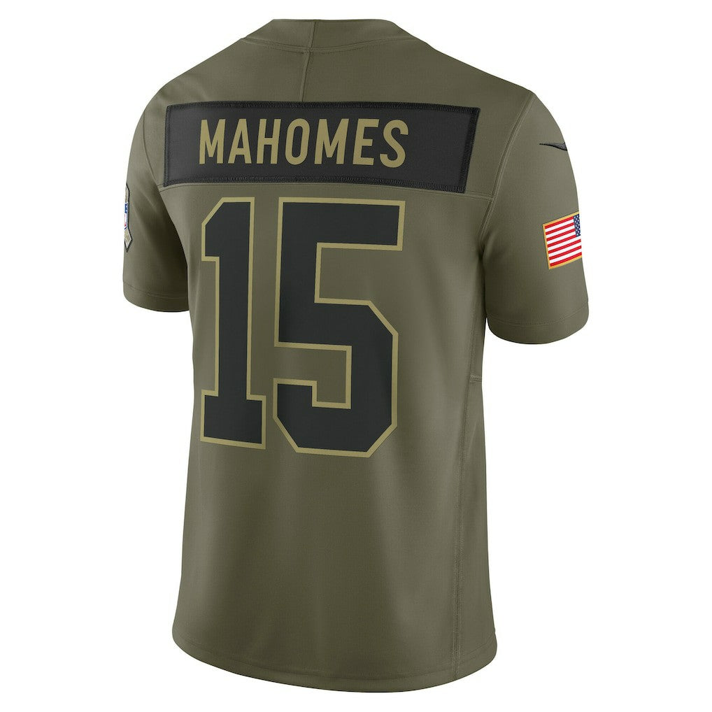 Patrick Mahomes Kansas City Chiefs 2025 Salute to Service Limited Jersey Olive | Nike for Sale