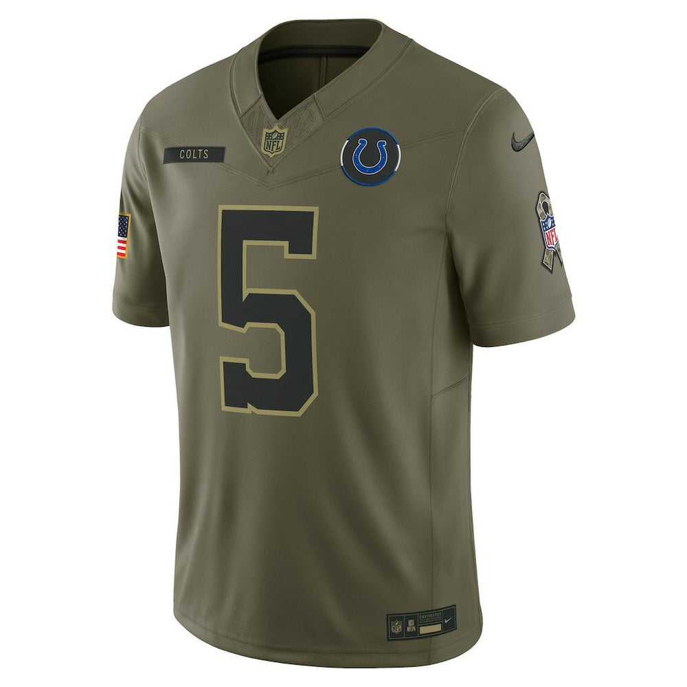 Anthony Richardson Sr. Indianapolis Colts 2025 Salute to Service Limited Jersey Olive | Nike for Sale