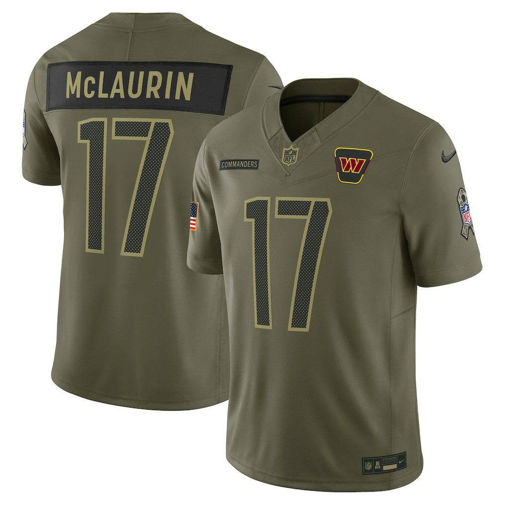 Terry McLaurin Washington Commanders 2025 Salute to Service Limited Jersey Olive | Nike for Sale