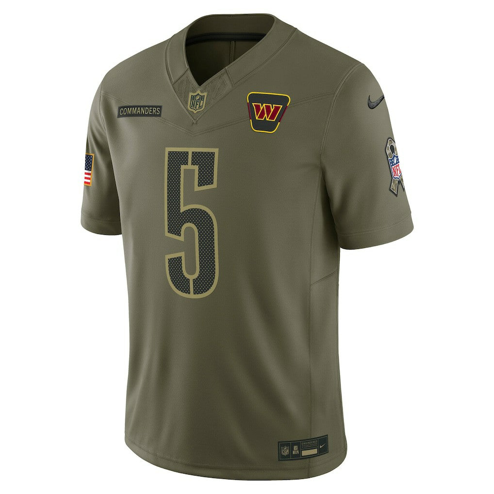 Jayden Daniels Washington Commanders 2025 Salute to Service Limited Jersey Olive | Nike for Sale