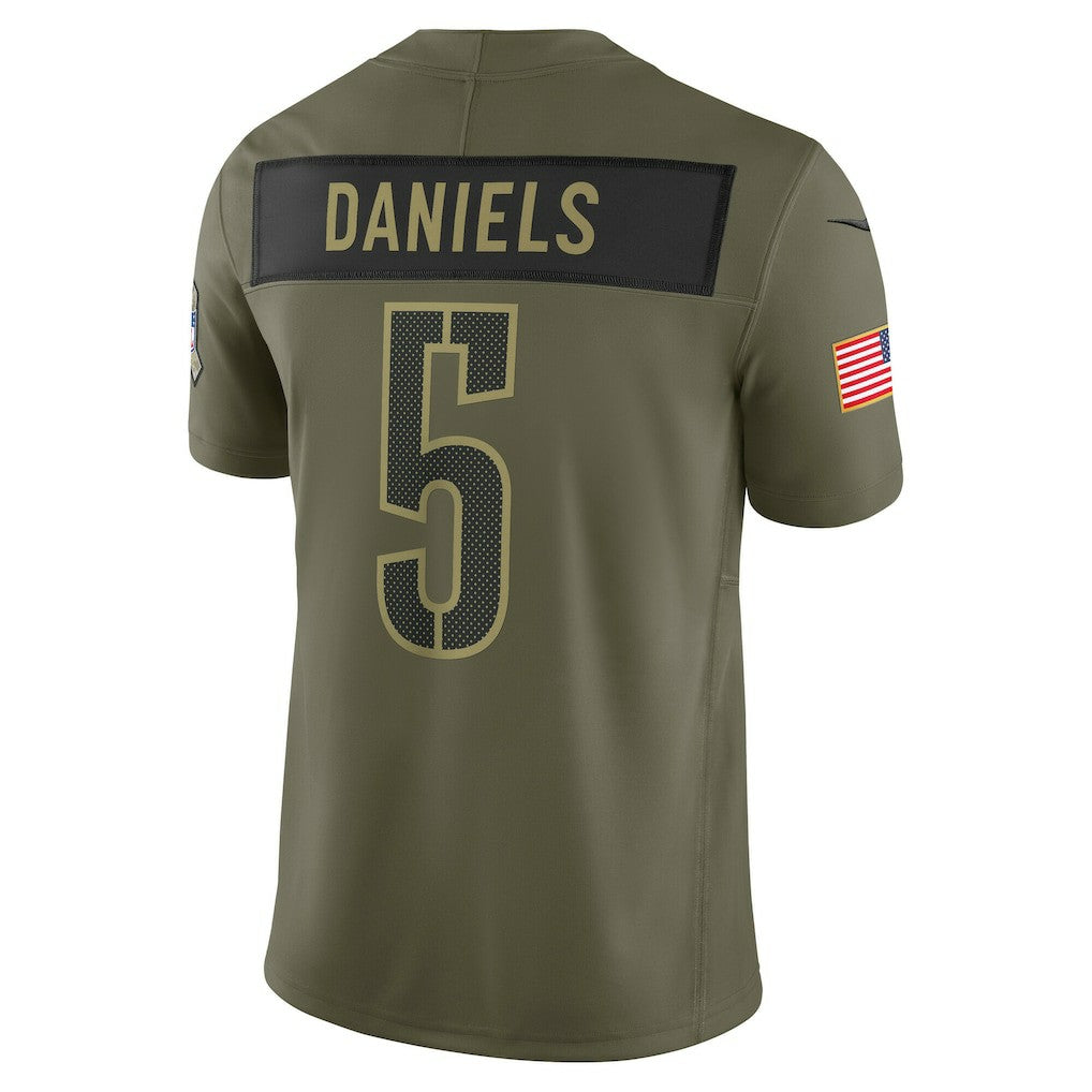 Jayden Daniels Washington Commanders 2025 Salute to Service Limited Jersey Olive | Nike for Sale