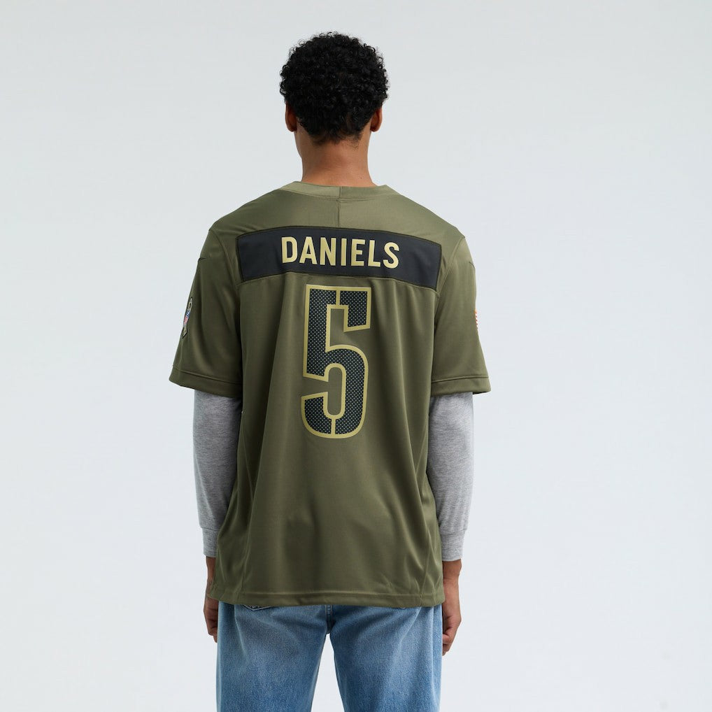 Jayden Daniels Washington Commanders 2025 Salute to Service Limited Jersey Olive | Nike for Sale