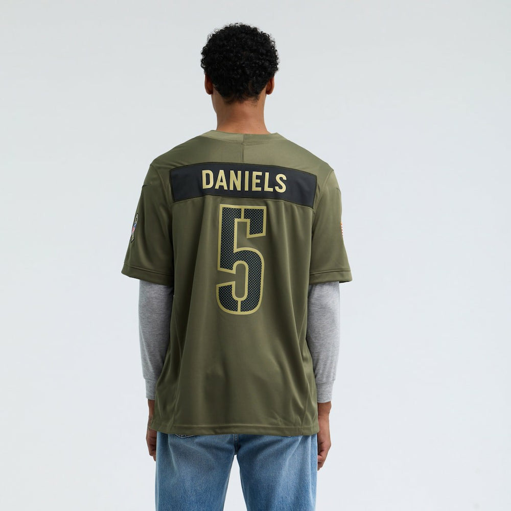 Jayden Daniels Washington Commanders 2025 Salute to Service Limited Jersey Olive | Nike for Sale