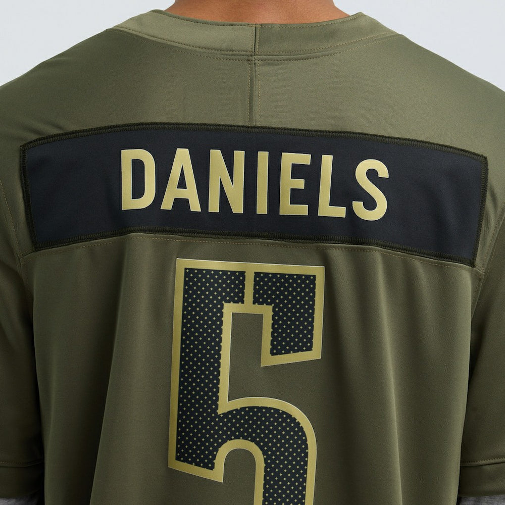 Jayden Daniels Washington Commanders 2025 Salute to Service Limited Jersey Olive | Nike for Sale