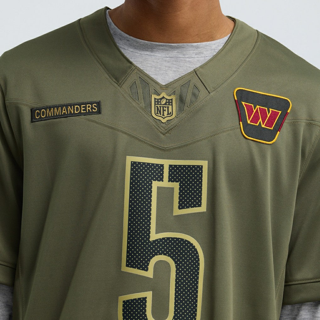Jayden Daniels Washington Commanders 2025 Salute to Service Limited Jersey Olive | Nike for Sale
