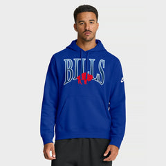 Buffalo Bills Full Blitz Club Fleece Pullover Hoodie Royal | Nike for Sale