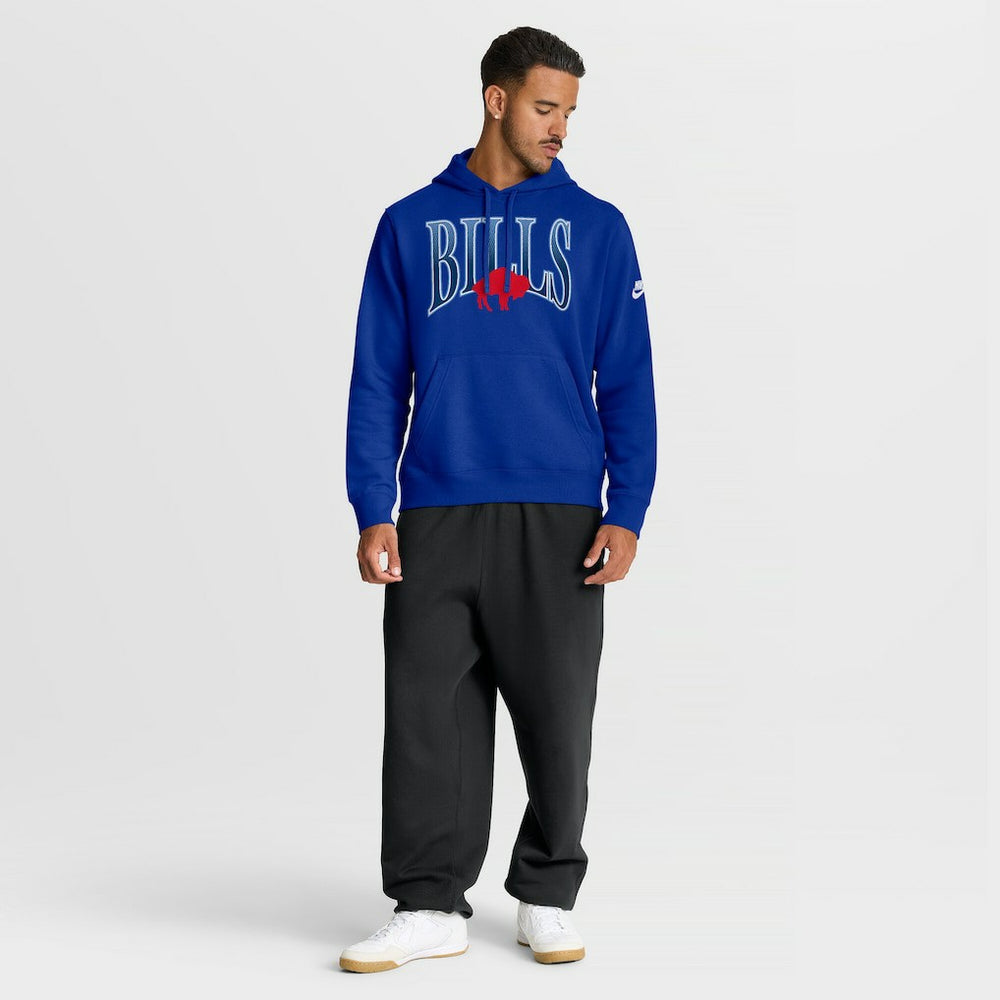 Buffalo Bills Full Blitz Club Fleece Pullover Hoodie Royal | Nike for Sale