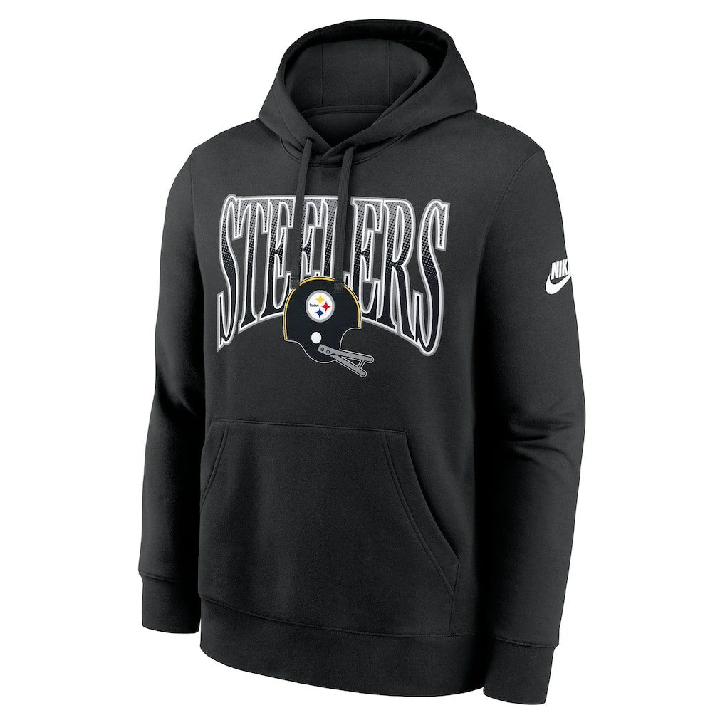 Pittsburgh Steelers Full Blitz Club Fleece Pullover Hoodie Black | Nike for Sale