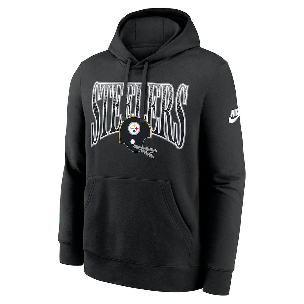 Pittsburgh Steelers Full Blitz Club Fleece Pullover Hoodie Black | Nike for Sale