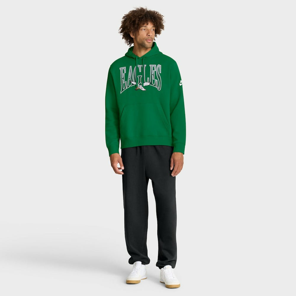 Philadelphia Eagles Full Blitz Club Fleece Pullover Hoodie Green | Nike for Sale