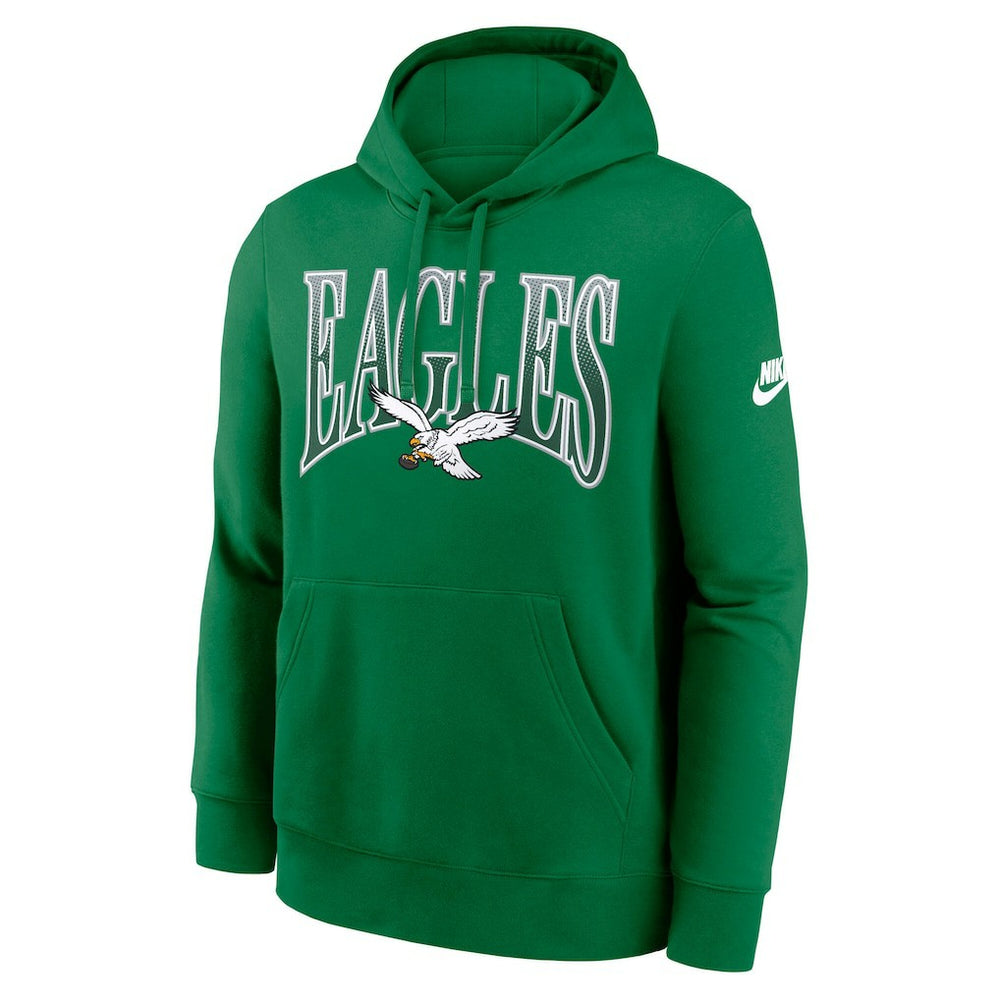 Philadelphia Eagles Full Blitz Club Fleece Pullover Hoodie Green | Nike for Sale