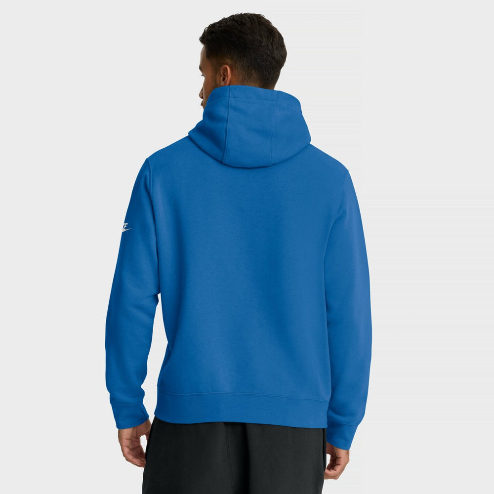 Detroit Lions Full Blitz Club Fleece Pullover Hoodie Blue | Nike for Sale