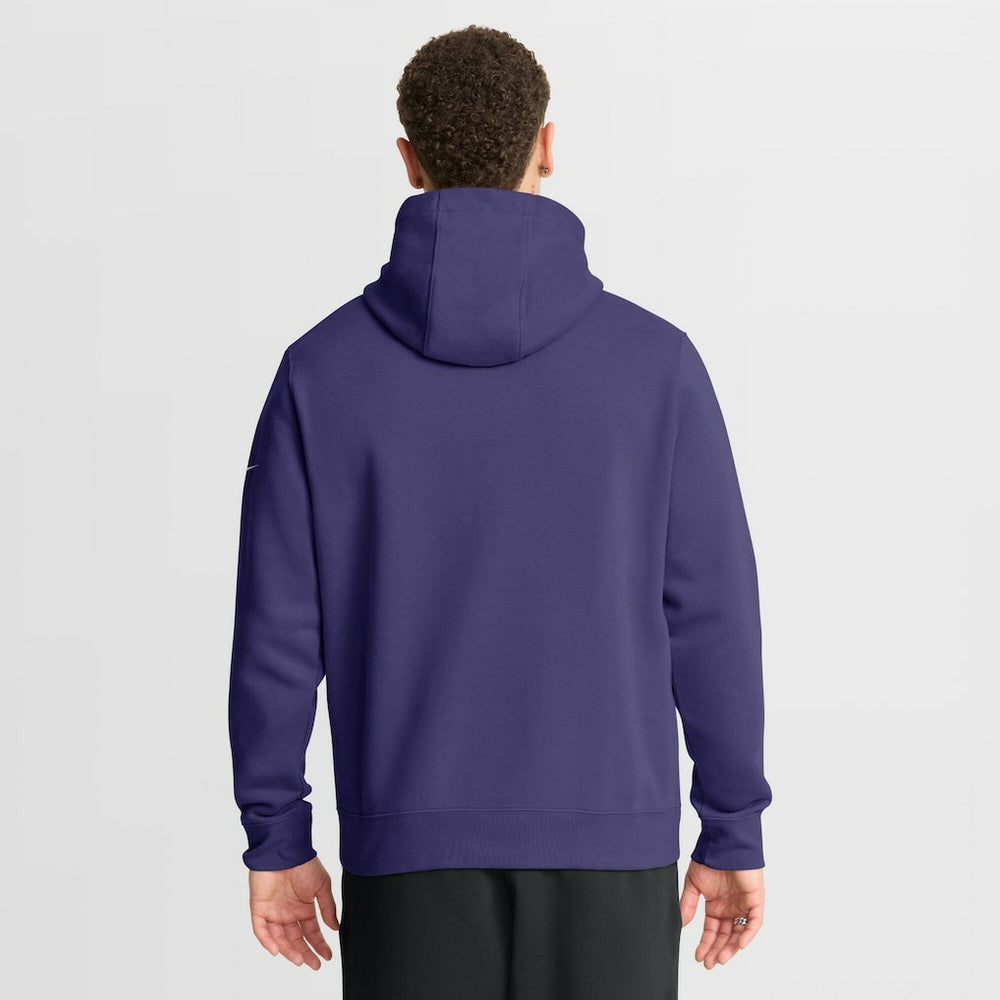 Baltimore Ravens Full Blitz Club Fleece Pullover Hoodie Purple | Nike for Sale