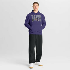 Baltimore Ravens Full Blitz Club Fleece Pullover Hoodie Purple | Nike for Sale