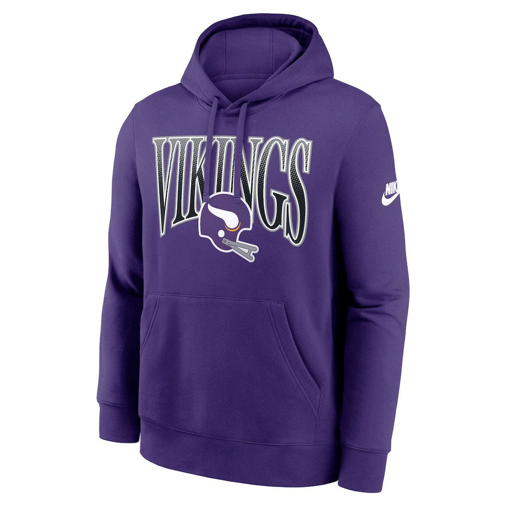 Minnesota Vikings Full Blitz Club Fleece Pullover Hoodie Purple | Nike for Sale