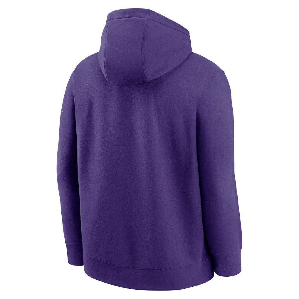 Minnesota Vikings Full Blitz Club Fleece Pullover Hoodie Purple | Nike for Sale
