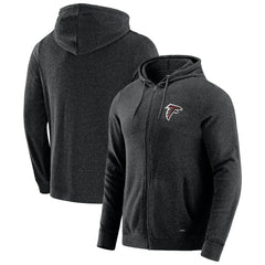 Atlanta Falcons J. Palmer Players Lounge Tri-Blend Full-Zip Hoodie Dark Heather Gray | NFL