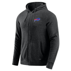 Buffalo Bills J. Palmer Players Lounge Tri-Blend Full-Zip Hoodie Dark Heather Gray | NFL