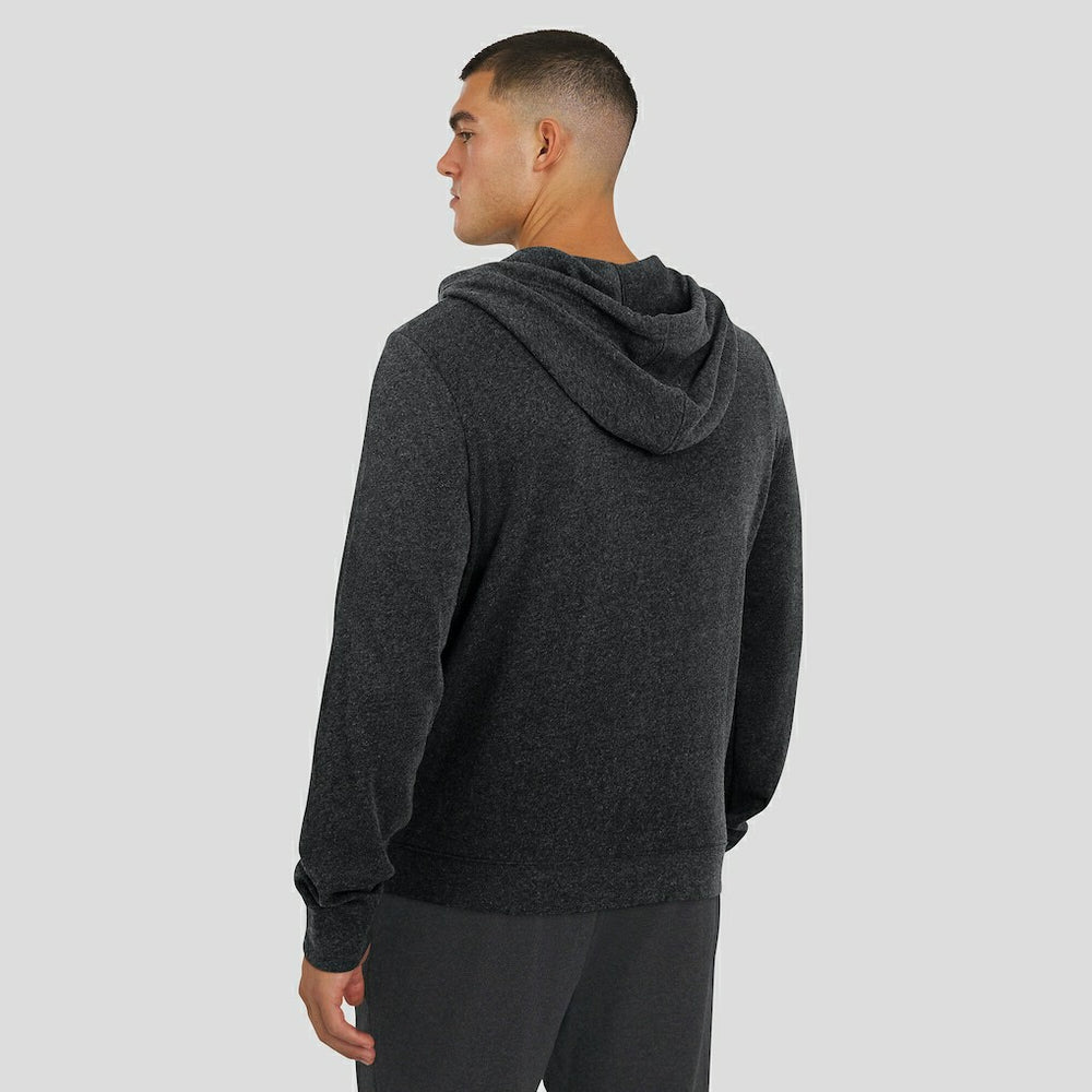 Cincinnati Bengals J. Palmer Players Lounge Tri-Blend Full-Zip Hoodie Dark Heather Gray | NFL