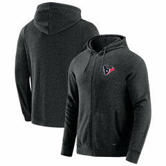 Houston Texans J. Palmer Players Lounge Tri-Blend Full-Zip Hoodie Dark Heather Gray | NFL