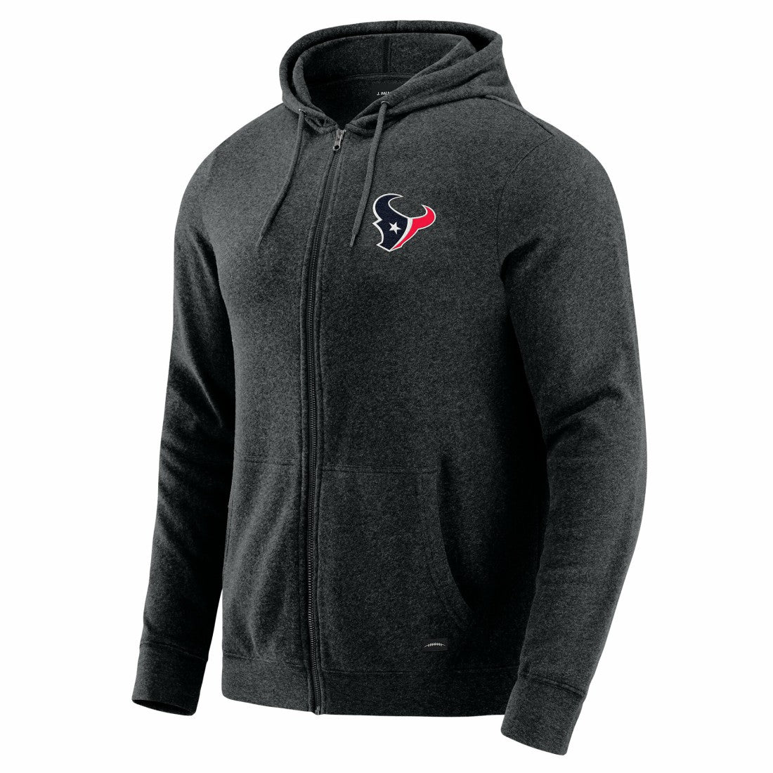 Houston Texans J. Palmer Players Lounge Tri-Blend Full-Zip Hoodie Dark Heather Gray | NFL