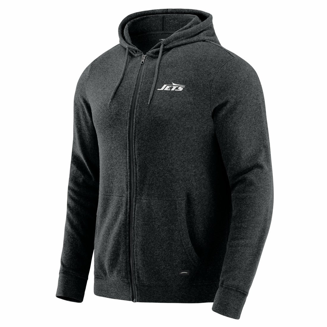 New York Jets J. Palmer Players Lounge Tri-Blend Full-Zip Hoodie Dark Heather Gray | NFL