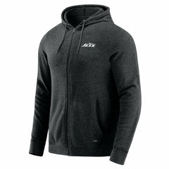 New York Jets J. Palmer Players Lounge Tri-Blend Full-Zip Hoodie Dark Heather Gray | NFL