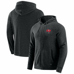 Tampa Bay Buccaneers J. Palmer Players Lounge Tri-Blend Full-Zip Hoodie Dark Heather Gray | NFL