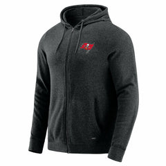 Tampa Bay Buccaneers J. Palmer Players Lounge Tri-Blend Full-Zip Hoodie Dark Heather Gray | NFL
