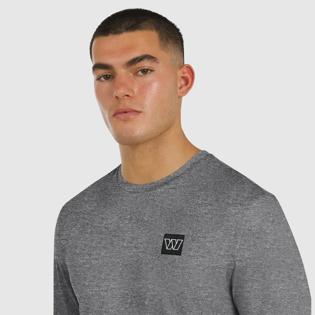 Washington Commanders J. Palmer Four Down Long Sleeve T-Shirt Heather Black | NFL