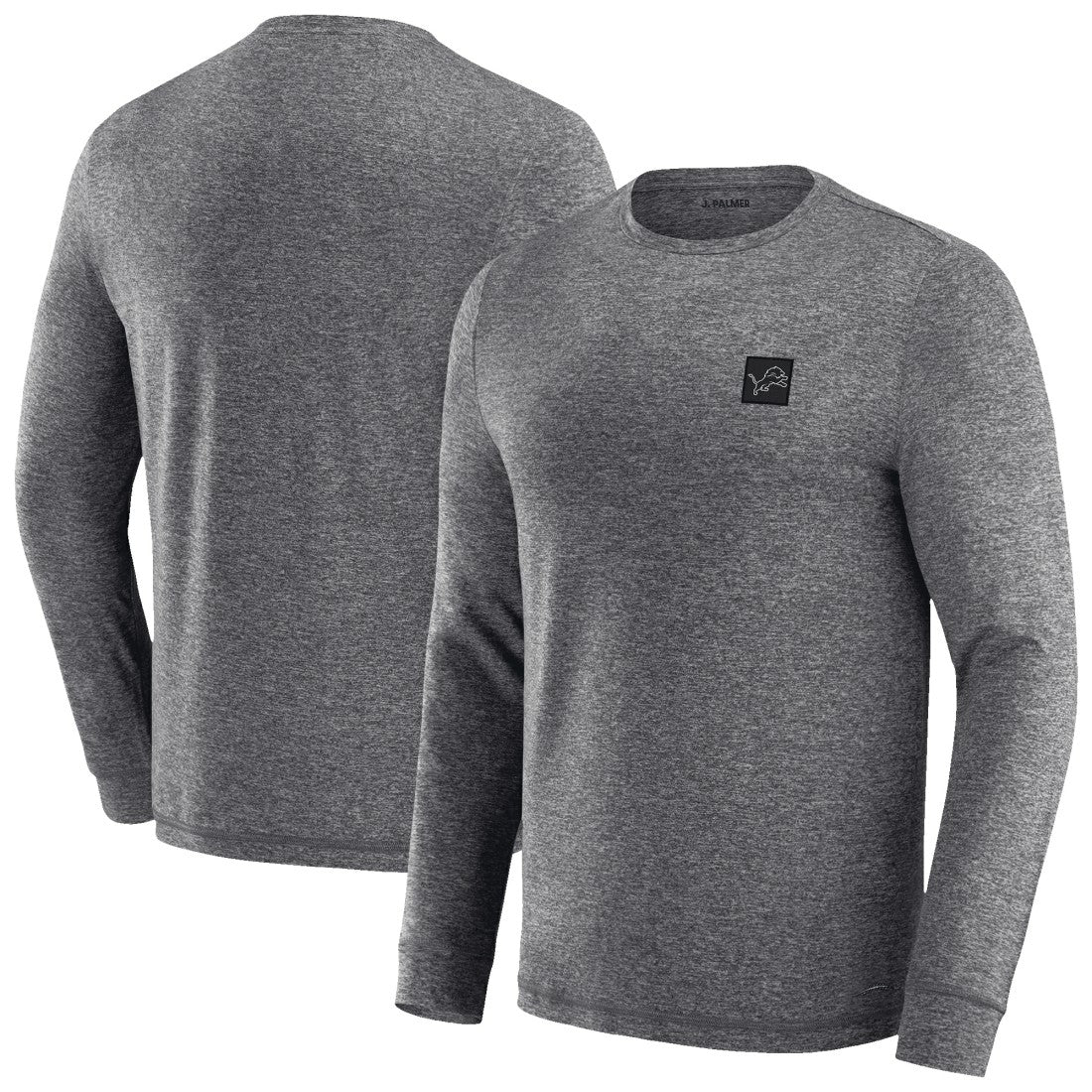 Detroit Lions J. Palmer Four Down Long Sleeve T-Shirt Heather Black | NFL