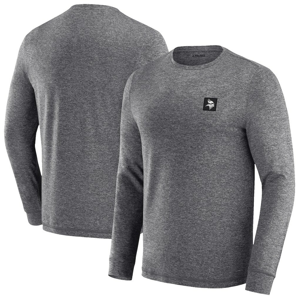 Minnesota Vikings J. Palmer Four Down Long Sleeve T-Shirt Heather Black | NFL