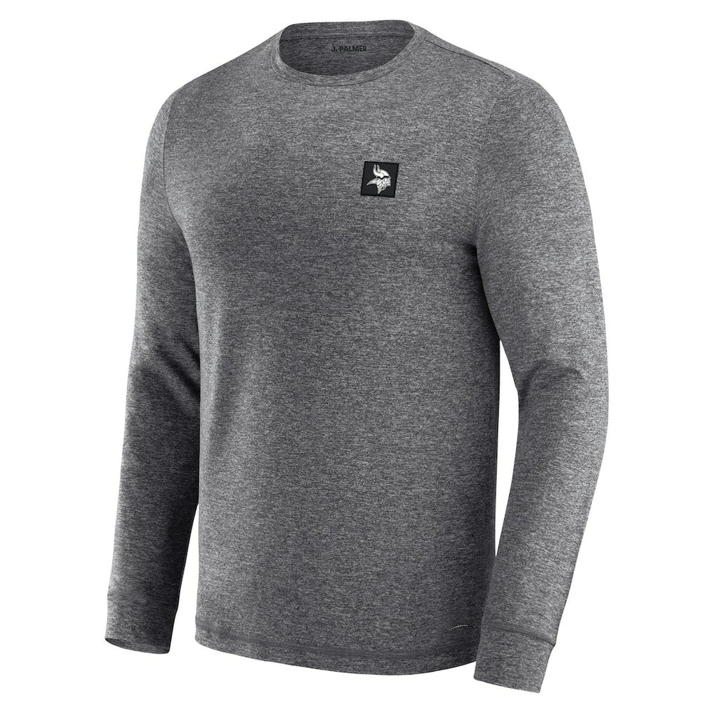 Minnesota Vikings J. Palmer Four Down Long Sleeve T-Shirt Heather Black | NFL