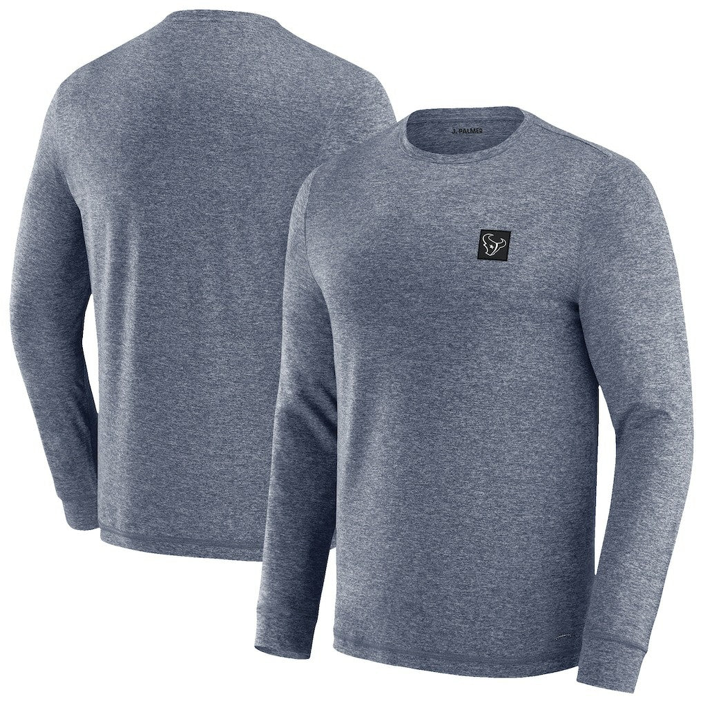 Houston Texans J. Palmer Four Down Long Sleeve T-Shirt Navy | NFL