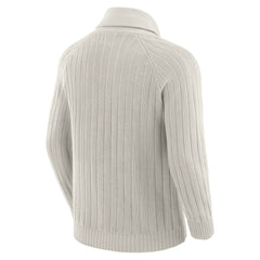Kansas City Chiefs J. Palmer The Playmaker Cardigan Raglan Sweater Gray | NFL