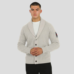 Kansas City Chiefs J. Palmer The Playmaker Cardigan Raglan Sweater Gray | NFL