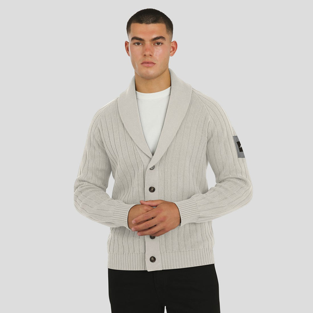 New York Jets J. Palmer The Playmaker Cardigan Raglan Sweater Gray | NFL