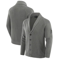 Green Bay Packers J. Palmer The Playmaker Cardigan Raglan Sweater Graphite | NFL