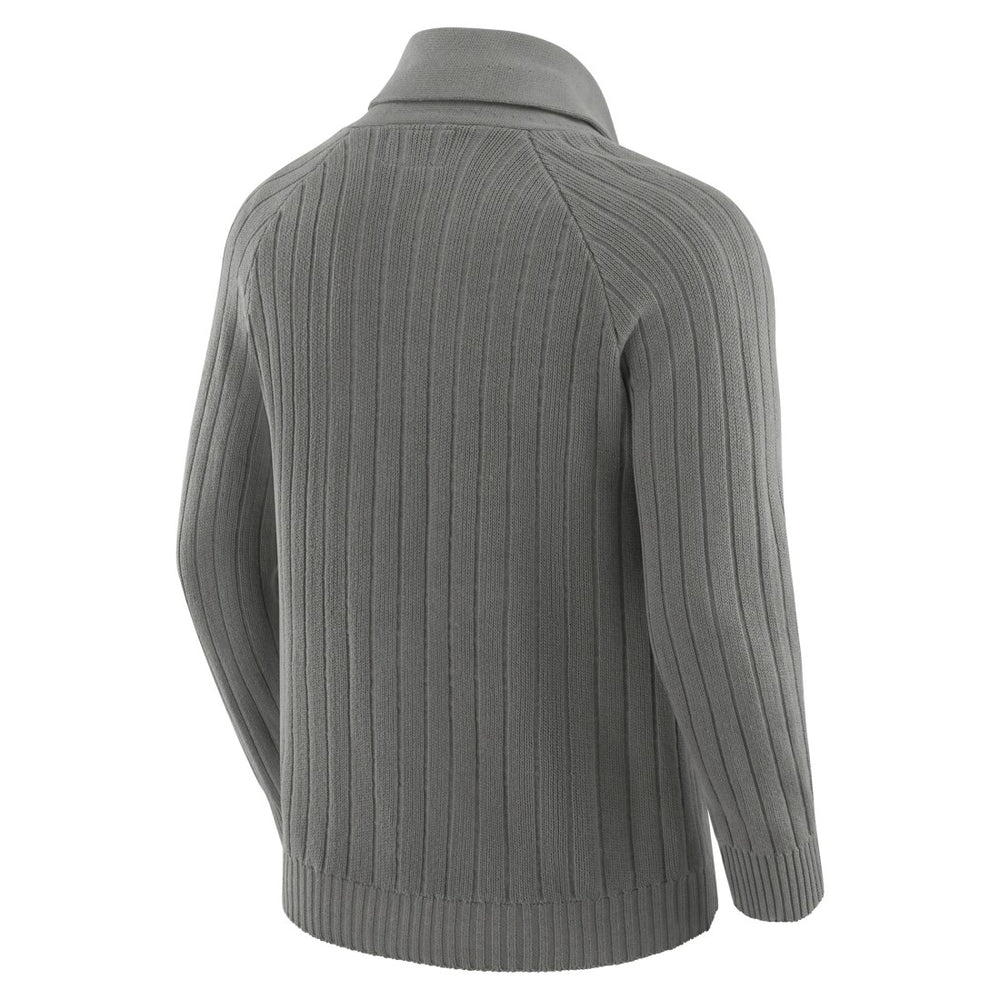 Green Bay Packers J. Palmer The Playmaker Cardigan Raglan Sweater Graphite | NFL