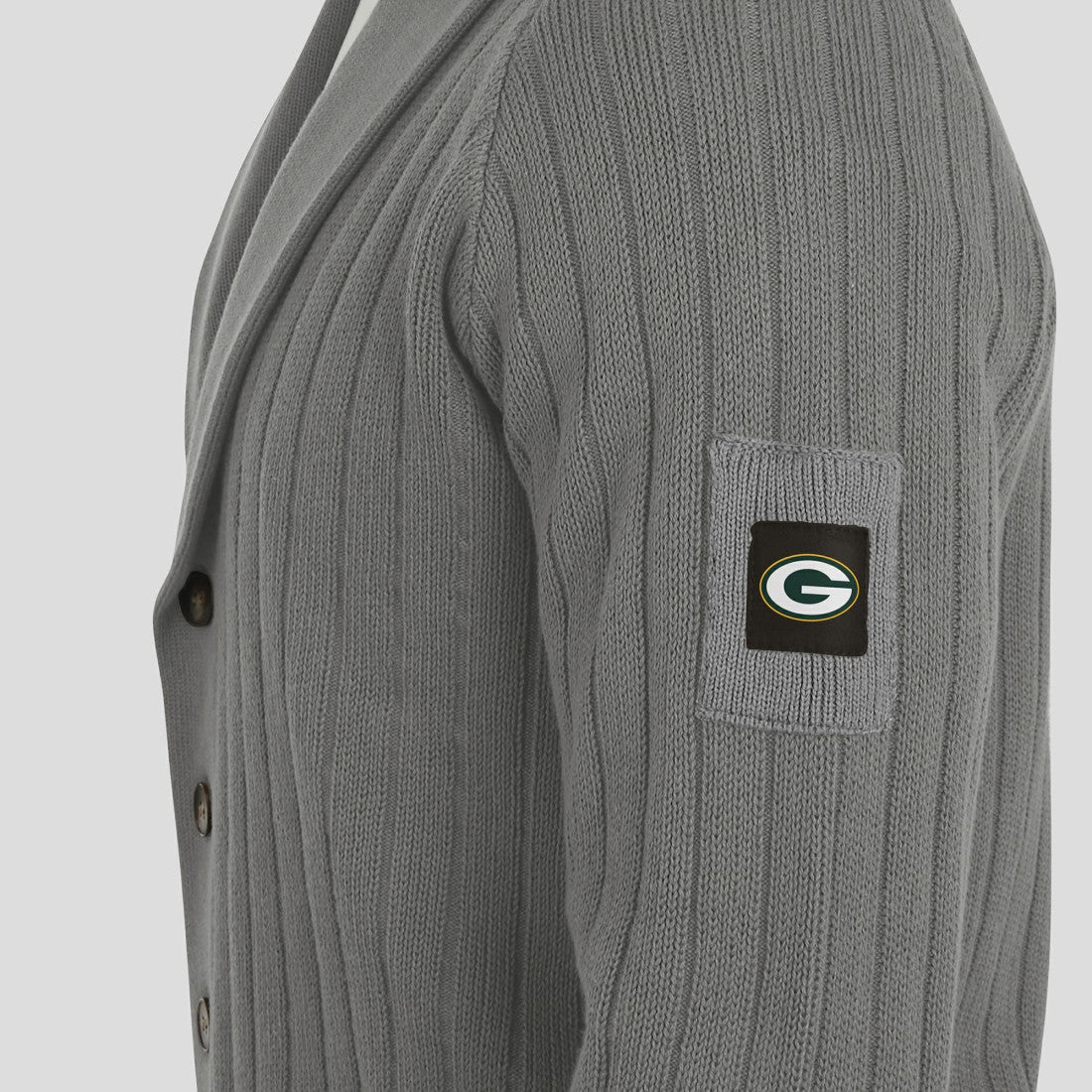 Green Bay Packers J. Palmer The Playmaker Cardigan Raglan Sweater Graphite | NFL