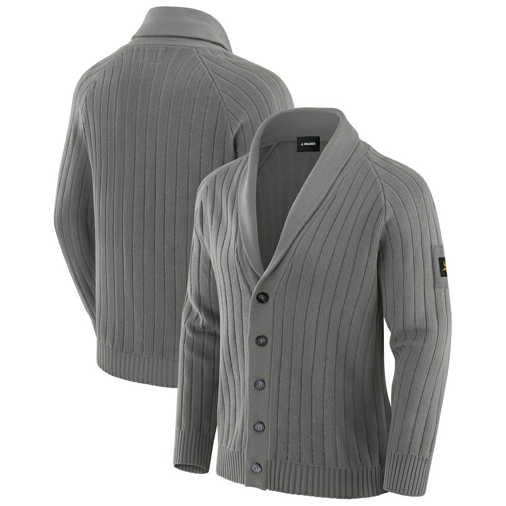 Minnesota Vikings J. Palmer The Playmaker Cardigan Raglan Sweater Graphite | NFL