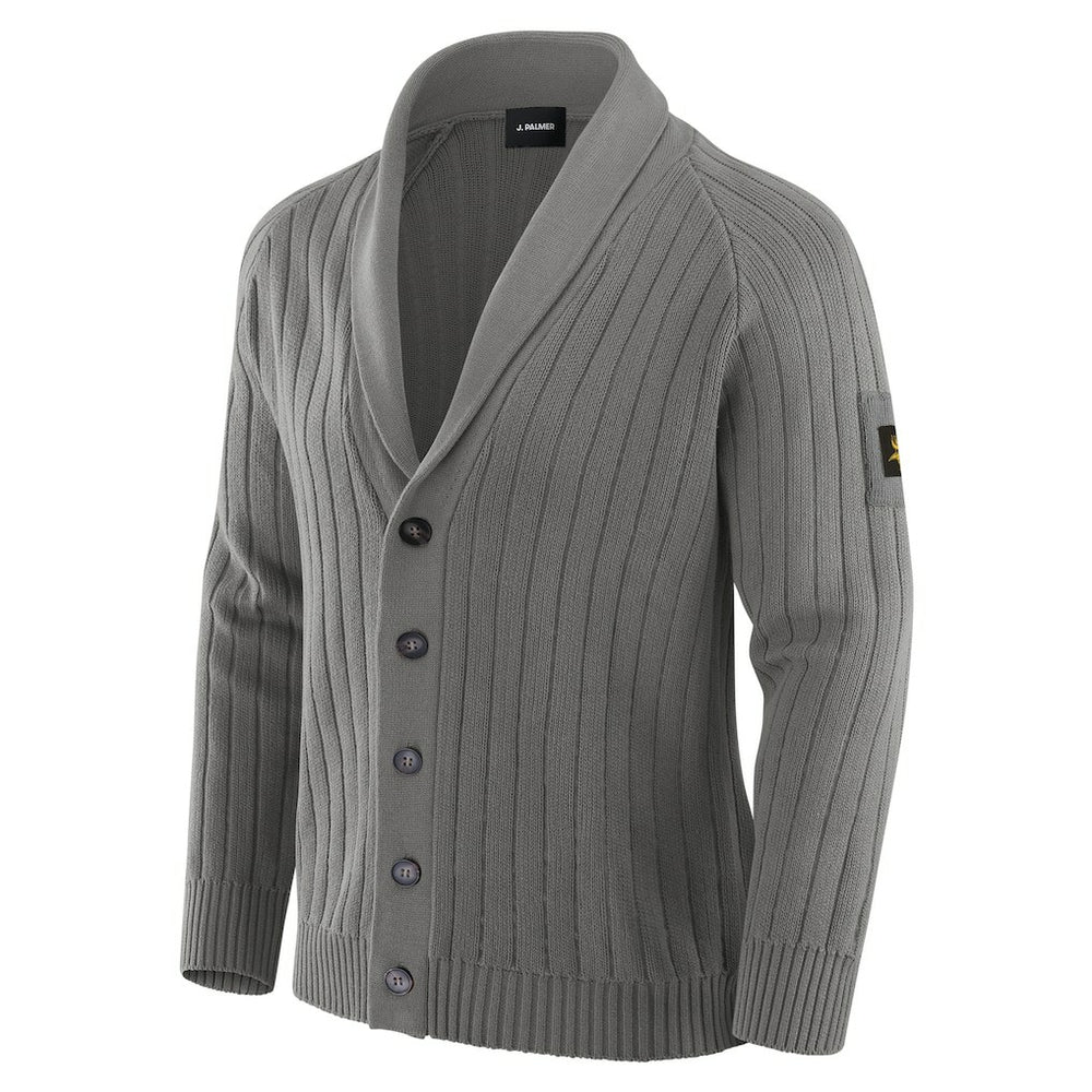 Minnesota Vikings J. Palmer The Playmaker Cardigan Raglan Sweater Graphite | NFL