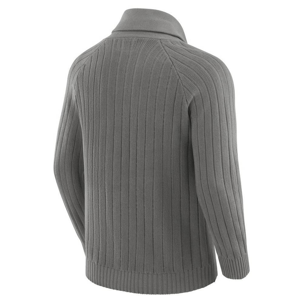 Minnesota Vikings J. Palmer The Playmaker Cardigan Raglan Sweater Graphite | NFL