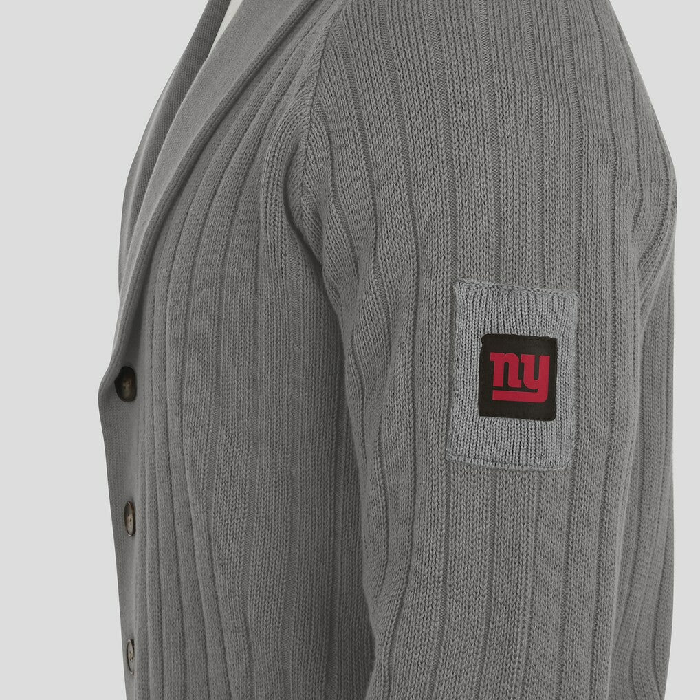 New York Giants J. Palmer The Playmaker Cardigan Raglan Sweater Graphite | NFL